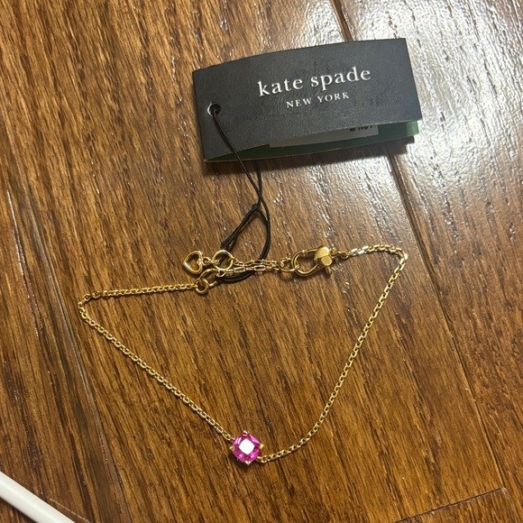 NWT Kate spade Little Luxuries Solitaire Bracelet - rose pink - Picture 4 of 4